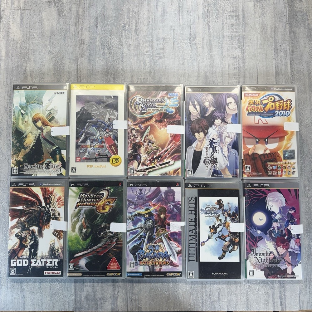 Phantasy Star Hunter Heroes Kingdom BUNDLE (Sony PSP) Japanese Imports Tested